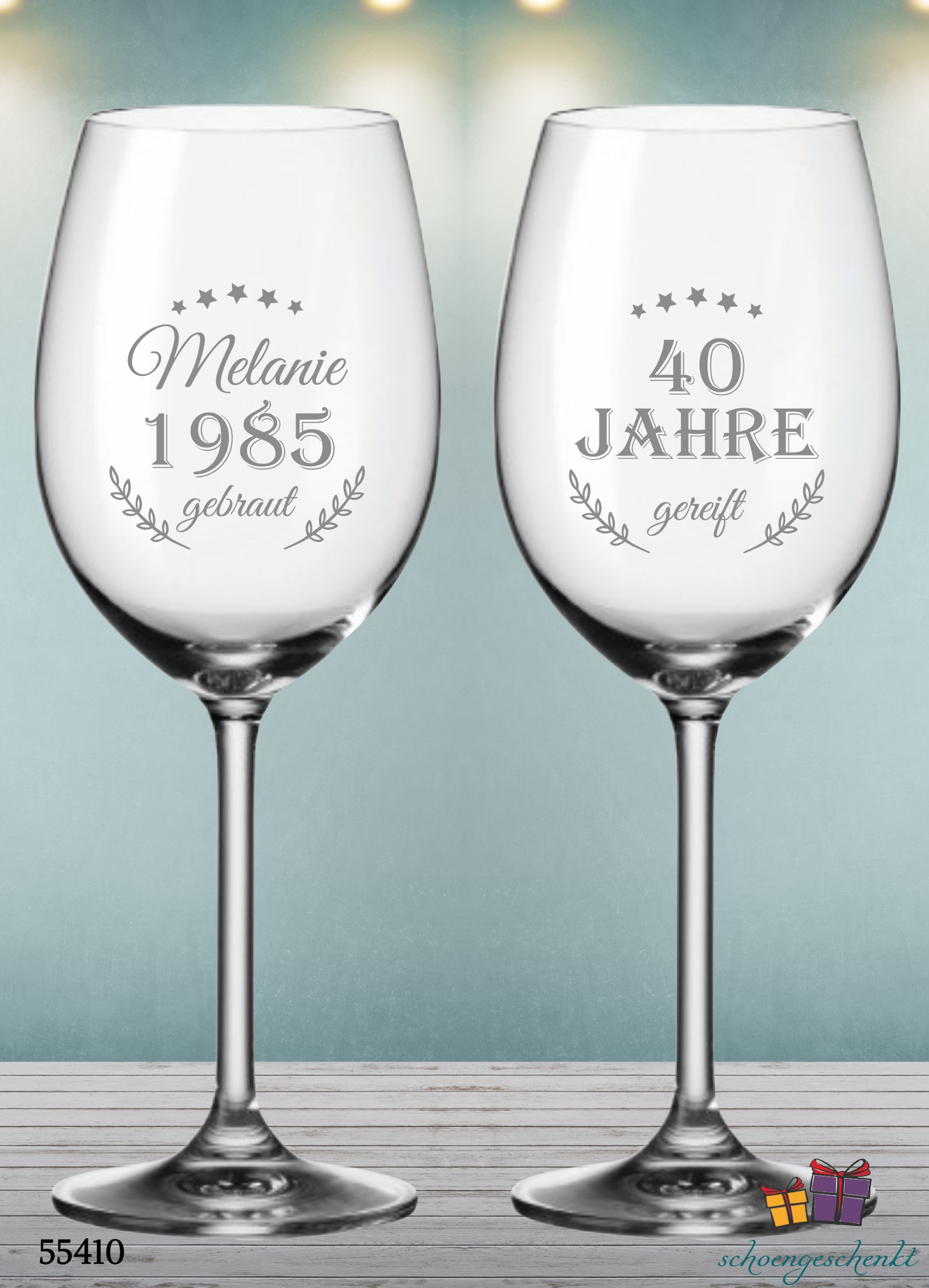 Name und Jahrgang – gebraut & gereift.