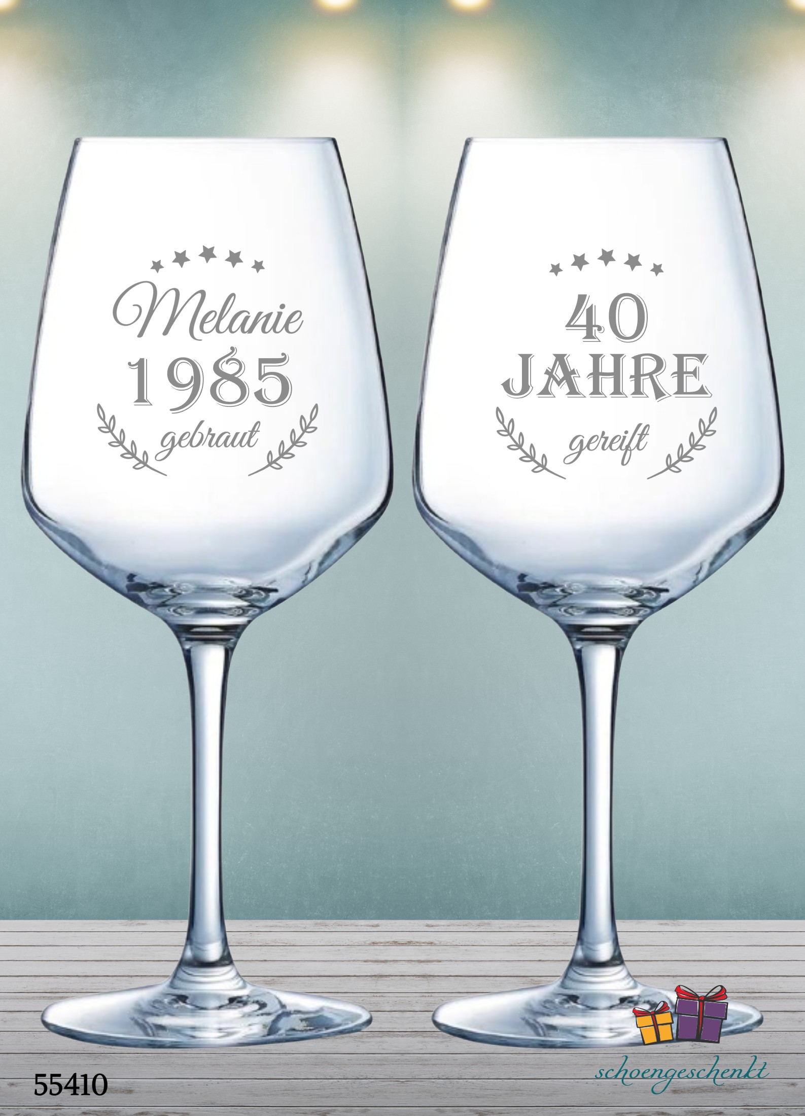 Name und Jahrgang – gebraut & gereift.