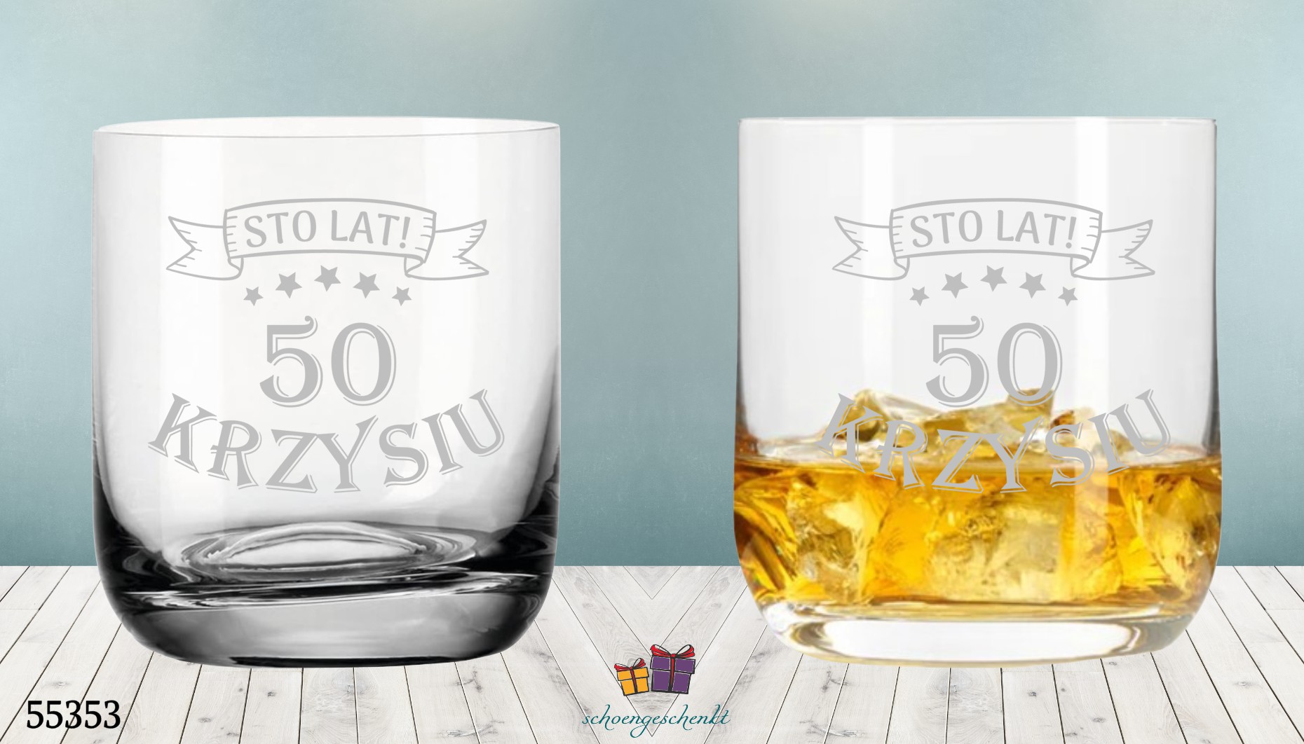 Whiskyglas personalisiert auf Polnisch – Perfekt für den runden Geburtstag