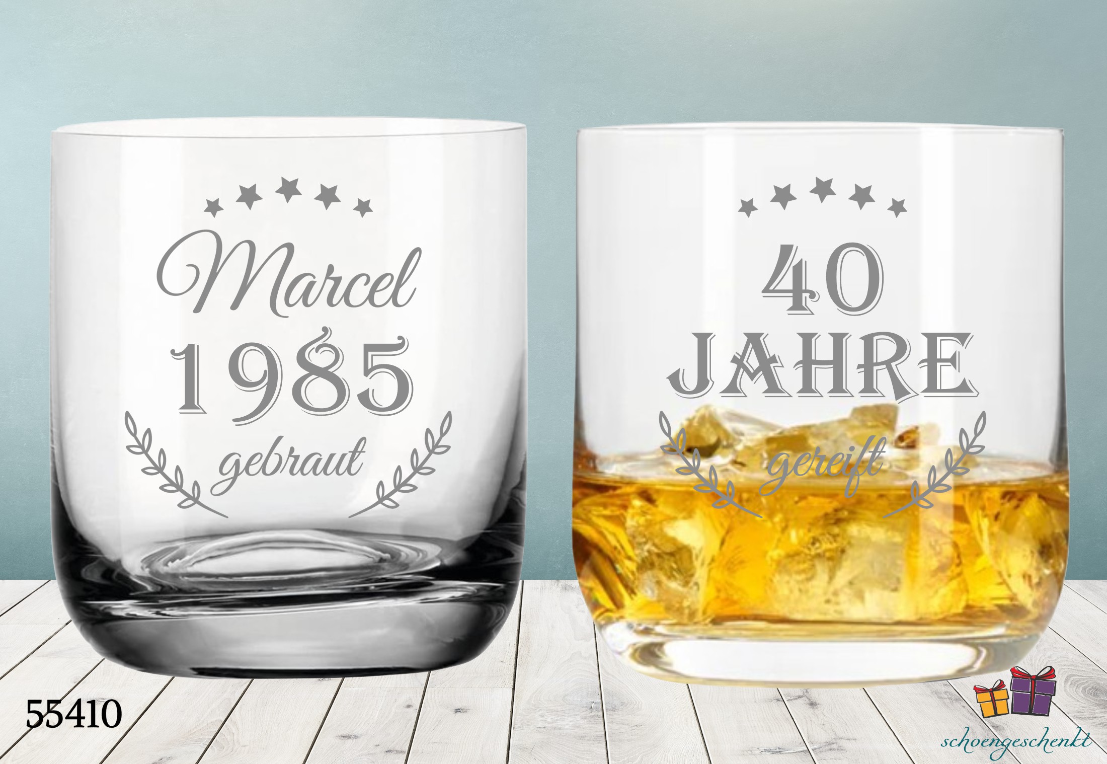Name und Jahrgang – gebraut & gereift.