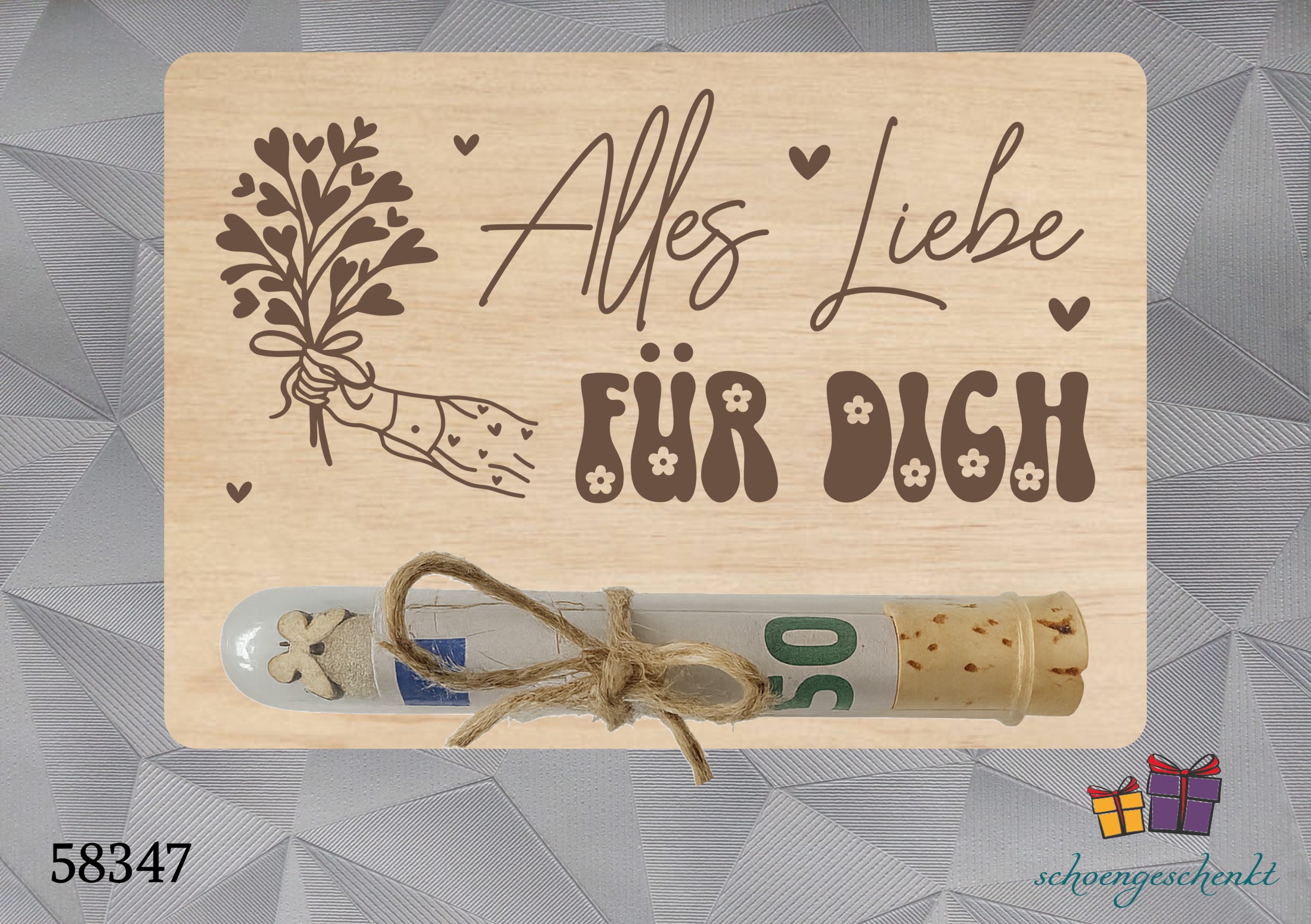 Alles Liebe für Dich ❤️ Geldgeschenkkarte