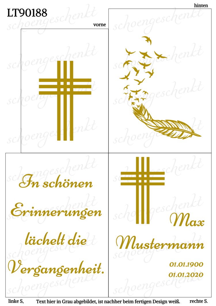 In schönen Erinnerungen lächelt die Vergangenheit. ❤️ Laterne Trauer