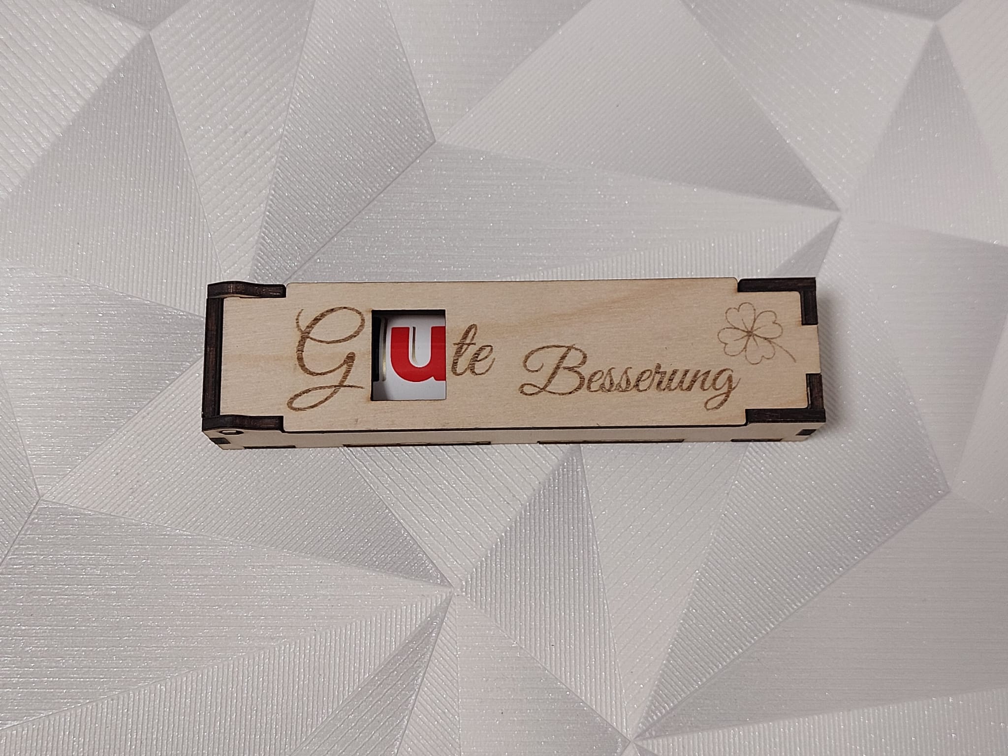 Gute Besserung🍀mit Kleeblatt🍫 Duplobox