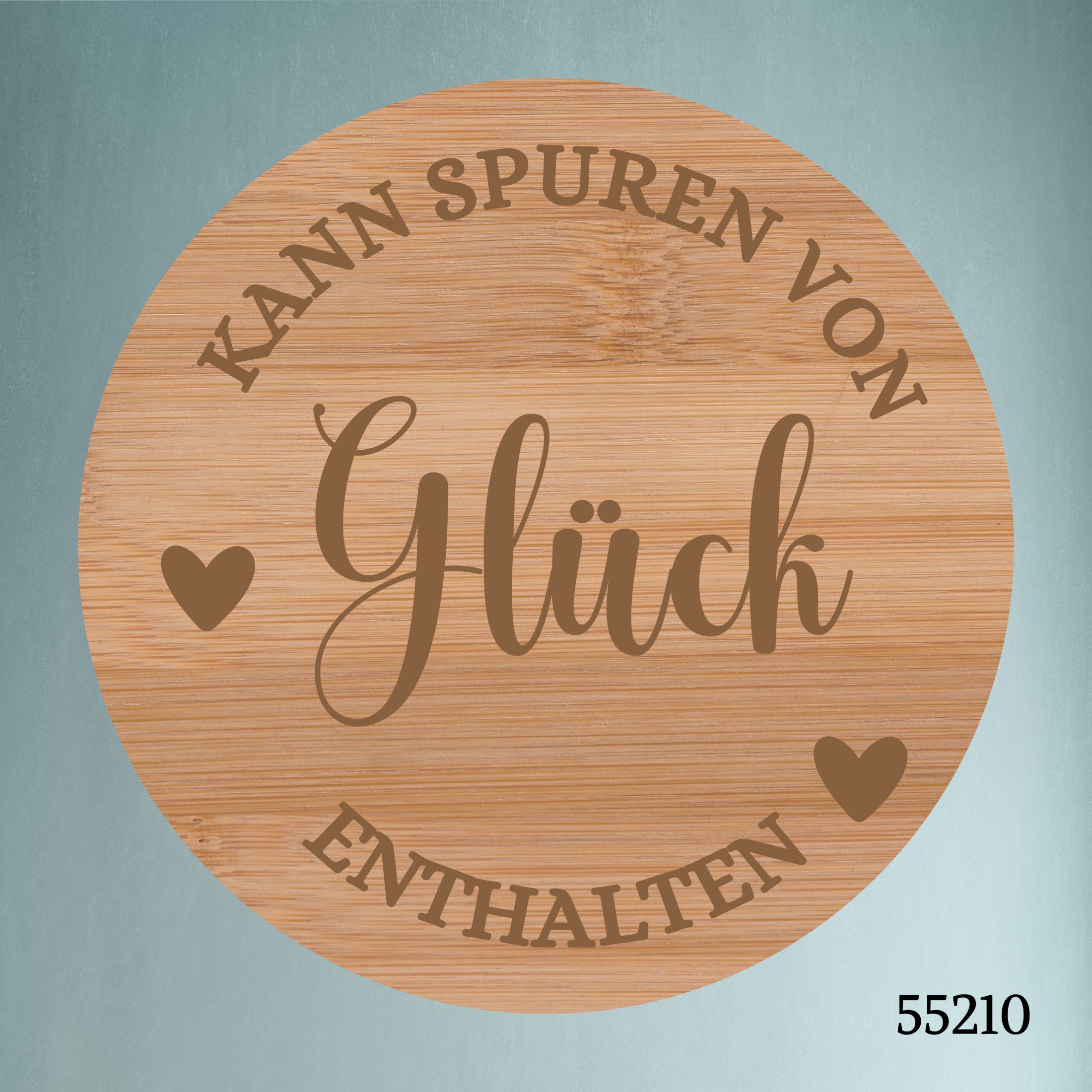 Kann Spuren von Glück enthalten 🍪 Naschglas mit Gravur