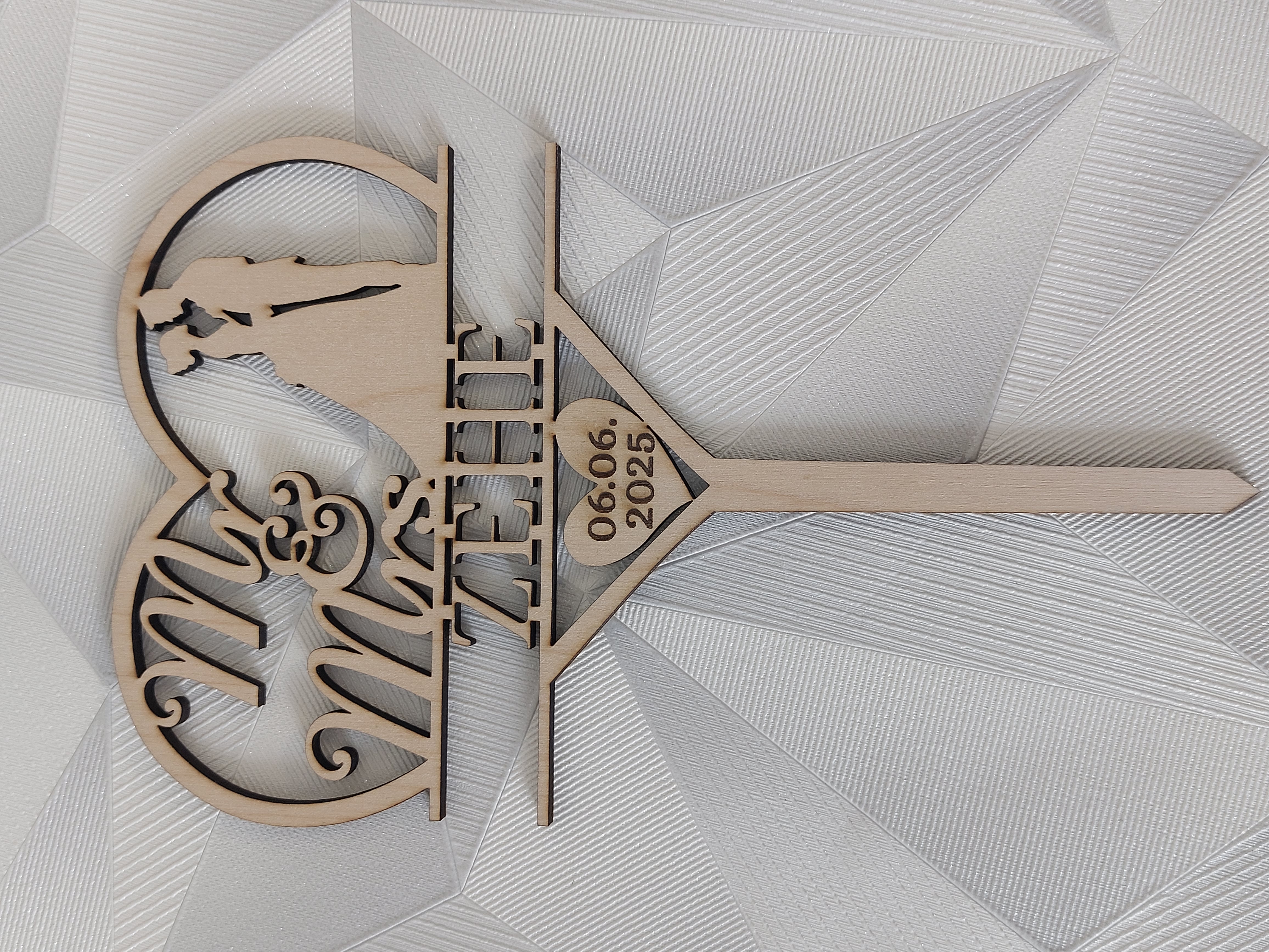 Mr & Mrs – Liebe, die sichtbar wird 💍 Cake Topper Hochzeit Personalisiert