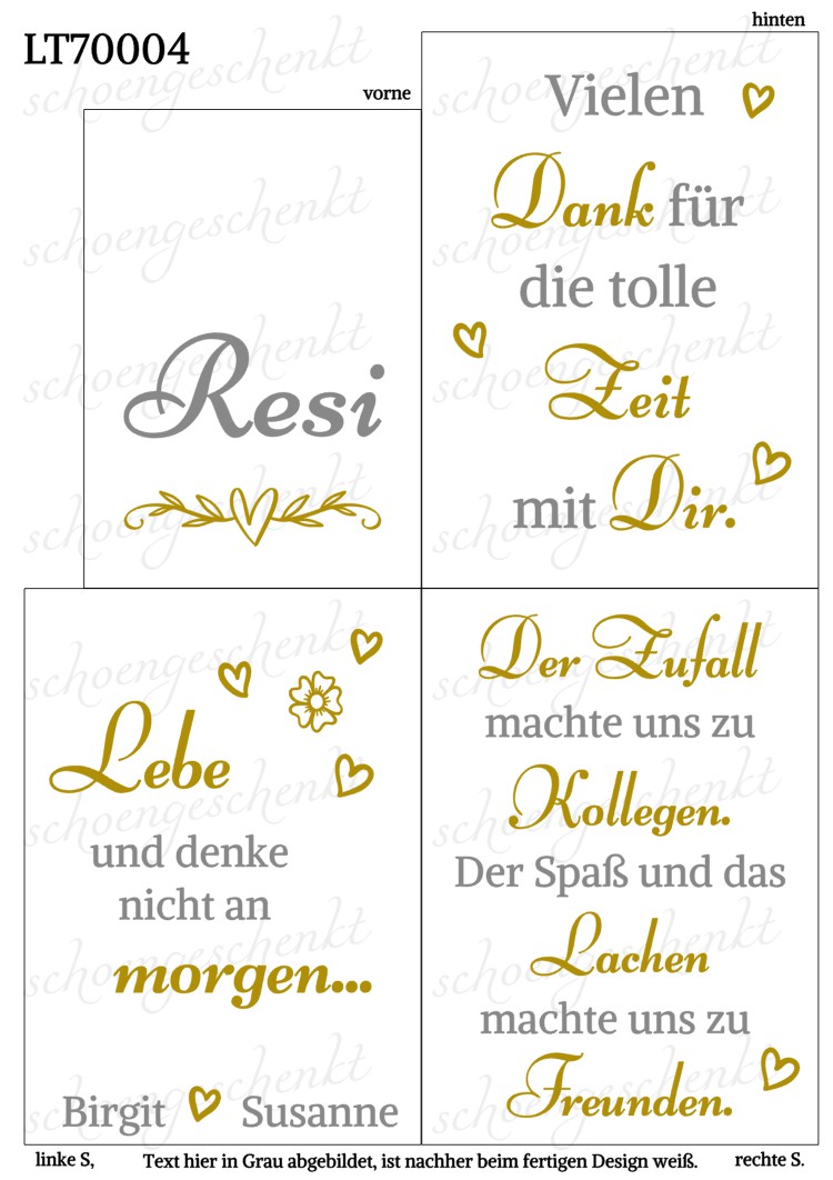 Die Laterne für Kolleg:innen & Freund:innen 🌸 Laterne Rente