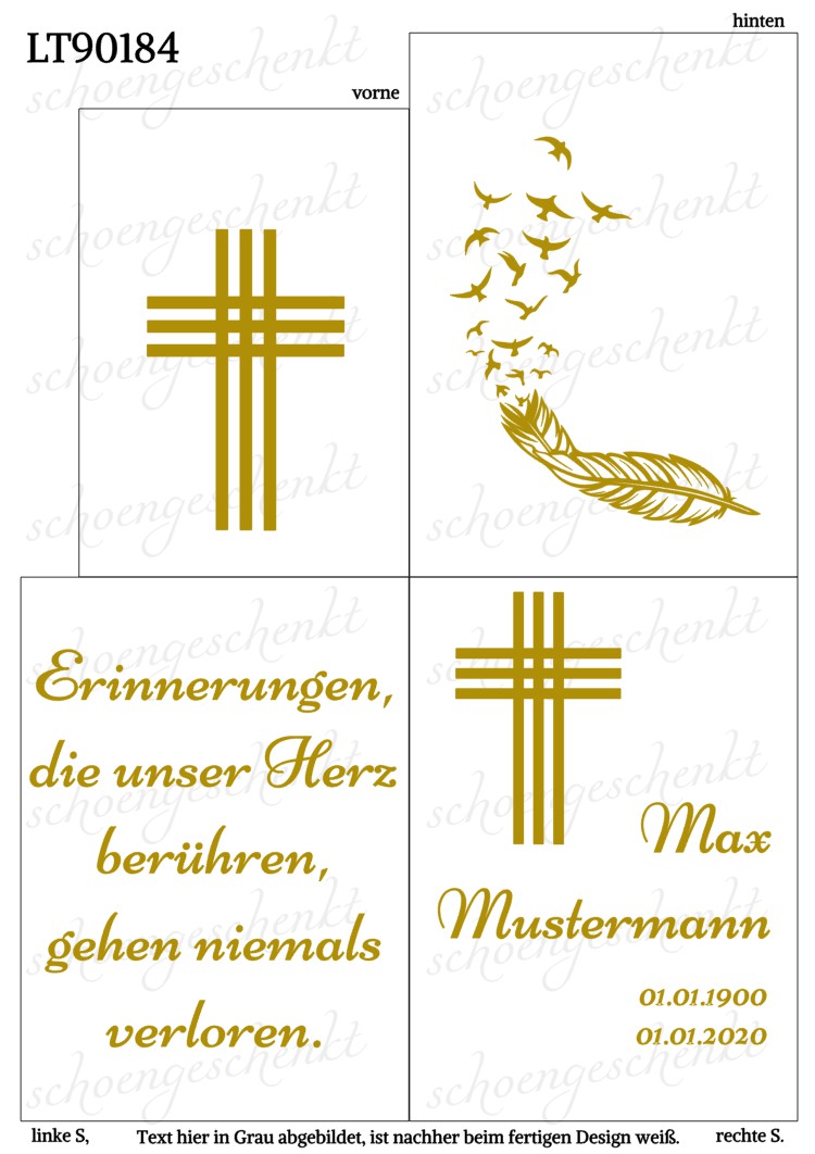 Erinnerungen, die unser Herz berühren, gehen niemals verloren. 🕯️ Laterne Trauer