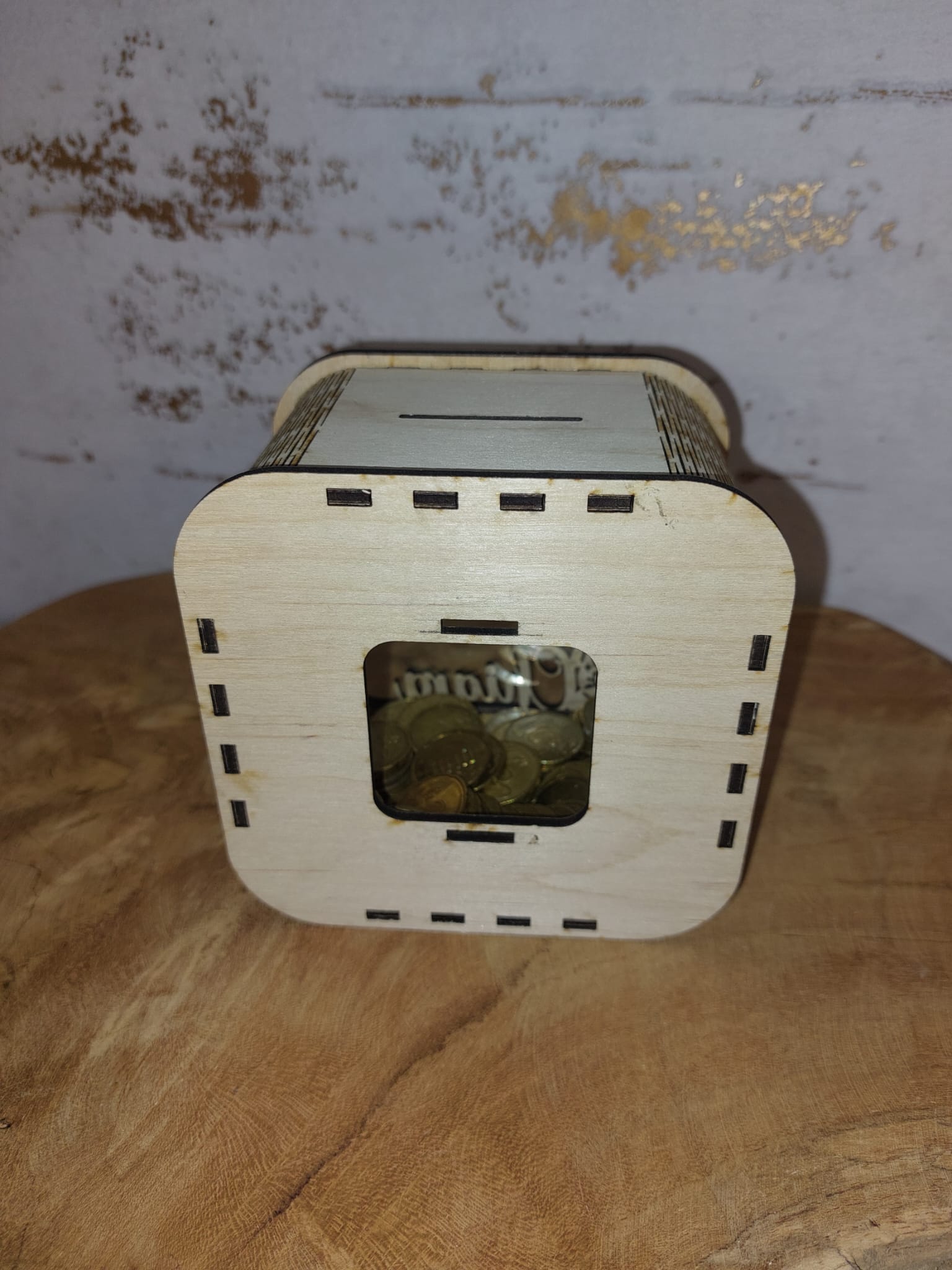 Hasenmotiv personalisiert 🐰 Spardose Aus Holz  Hasenmotiv personalisiert 🐰 Spardose Aus Holz
