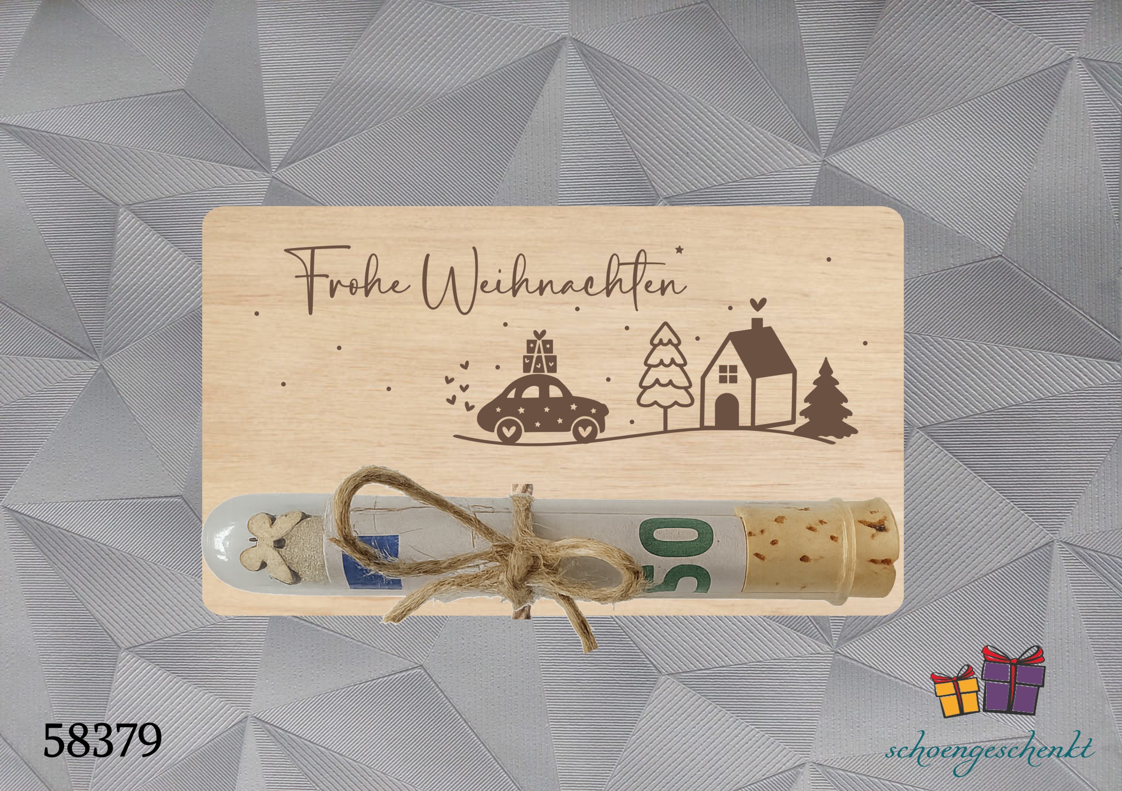 Frohe Weihnachten 🚗✨ Geldgeschenkkarte