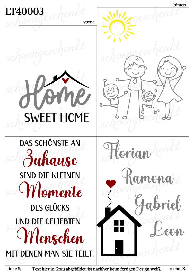 Das Schönste an Zuhause sind die kleinen Momente des Glücks und die gelebten Menschen, mit denen man sie teilt. ❤️ Laterne Familie & Home