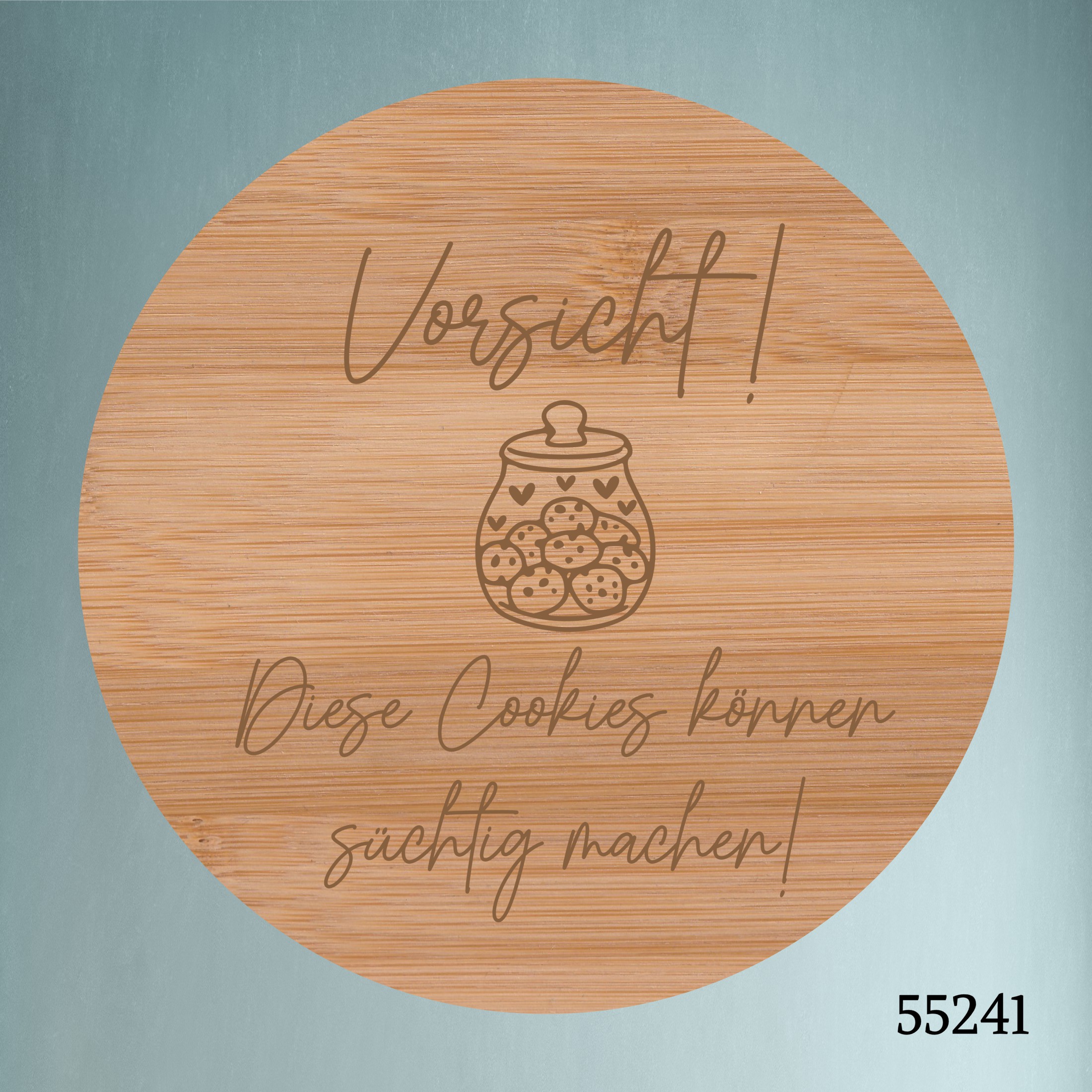 🍪 Vorsicht! Diese Cookies können süchtig machen! 🍪 Naschglas mit Gravur für Genießer