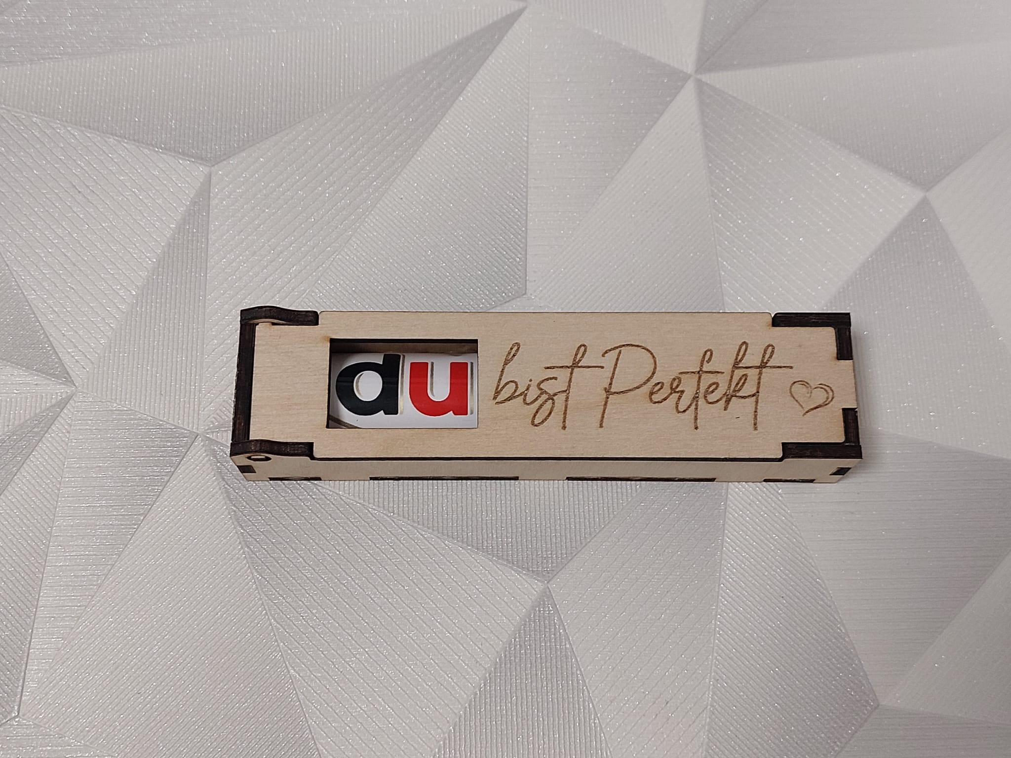 Du bist Perfekt ❤️ Herz 🍫 Duplobox