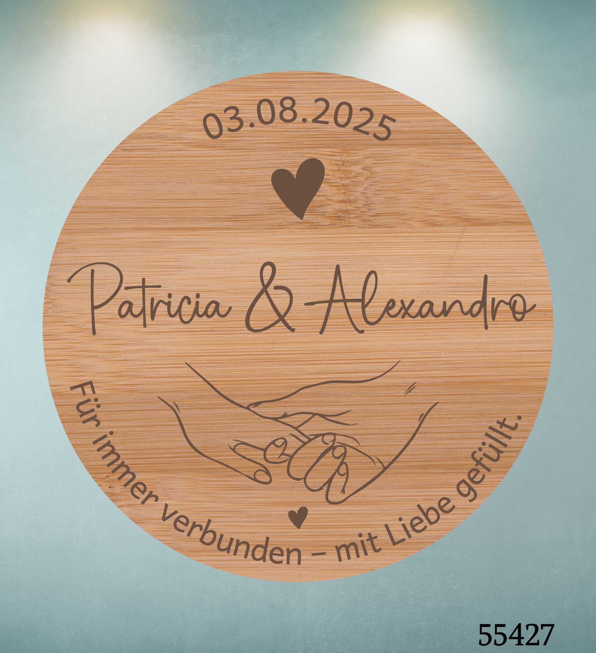 Für immer verbunden – mit Liebe gefüllt  💝 Naschglas mit Gravur als Hochzeitsgeschenk