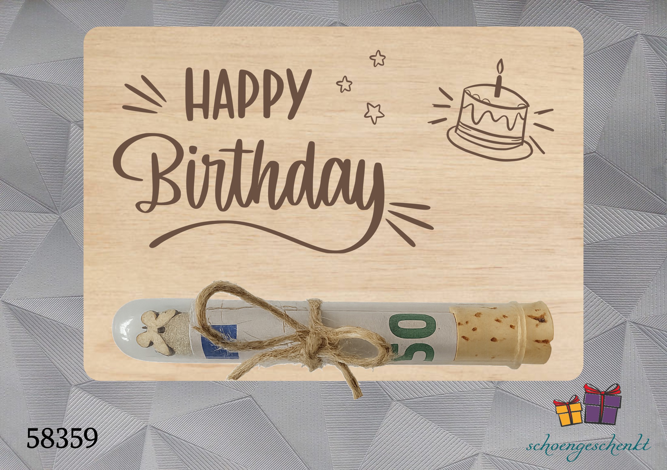  Happy Birthday 🍰 Geldgeschenkkarte