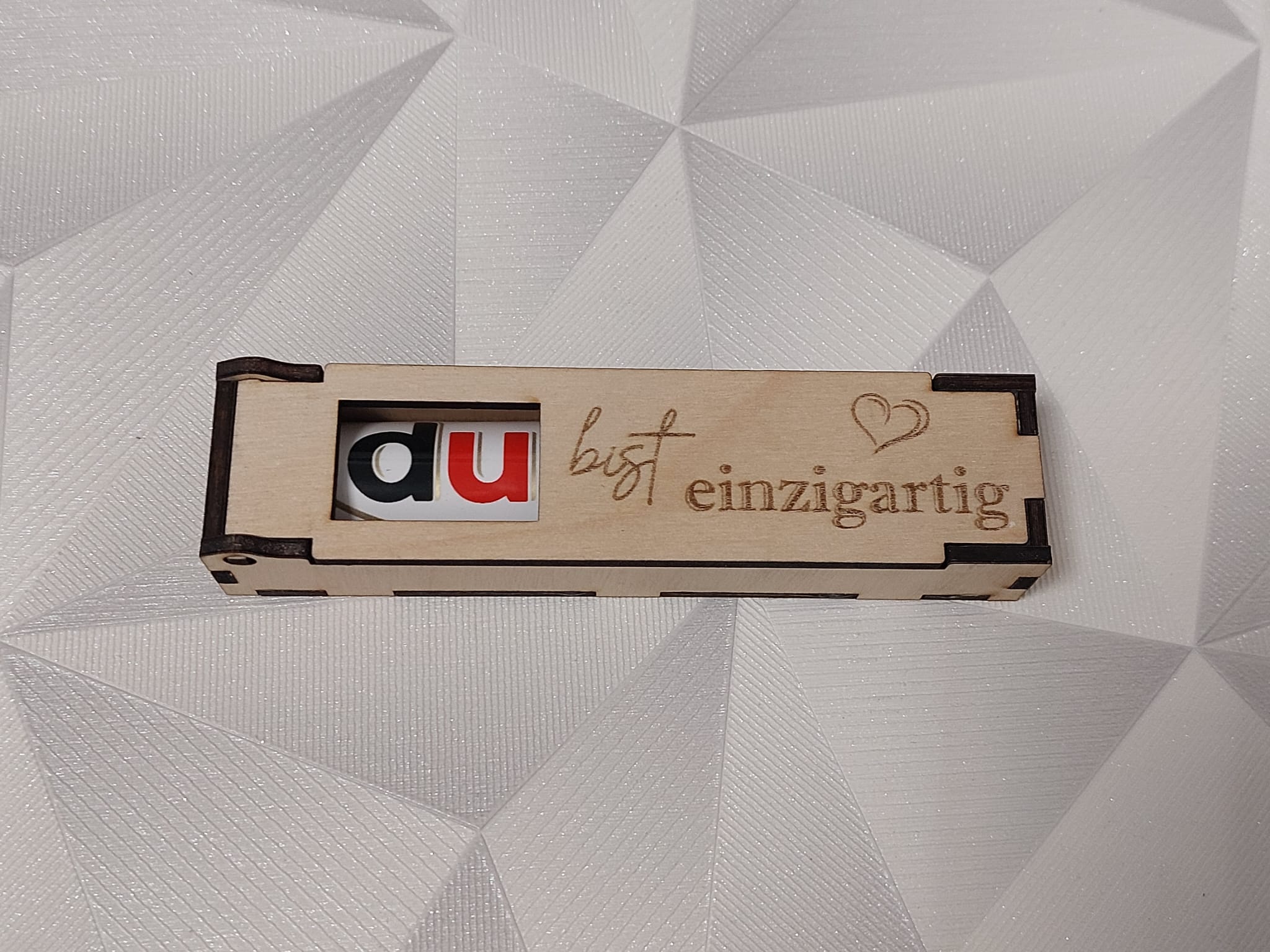 Du bist einzigartig ❤️ Herz 🍫 Duplobox
