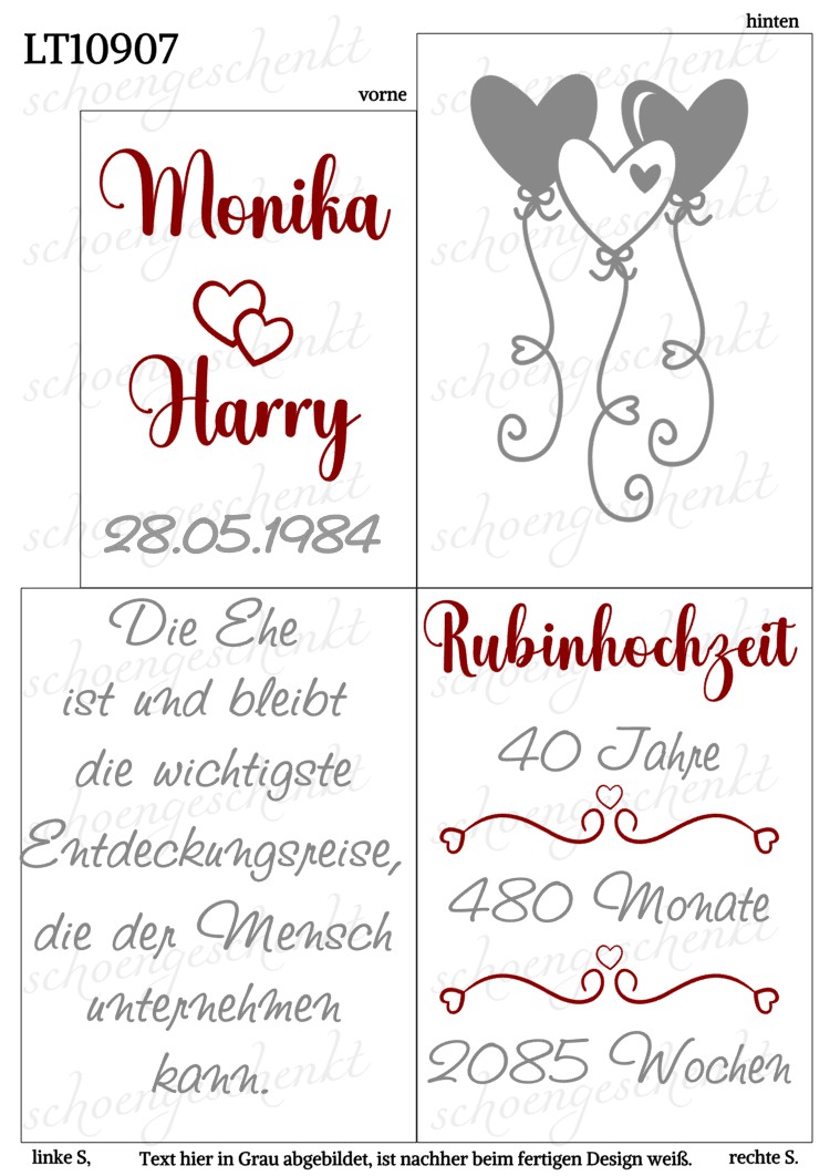 Rubinhochzeit – 40 Jahre Liebe und Entdeckungsreise ❤️  Laterne