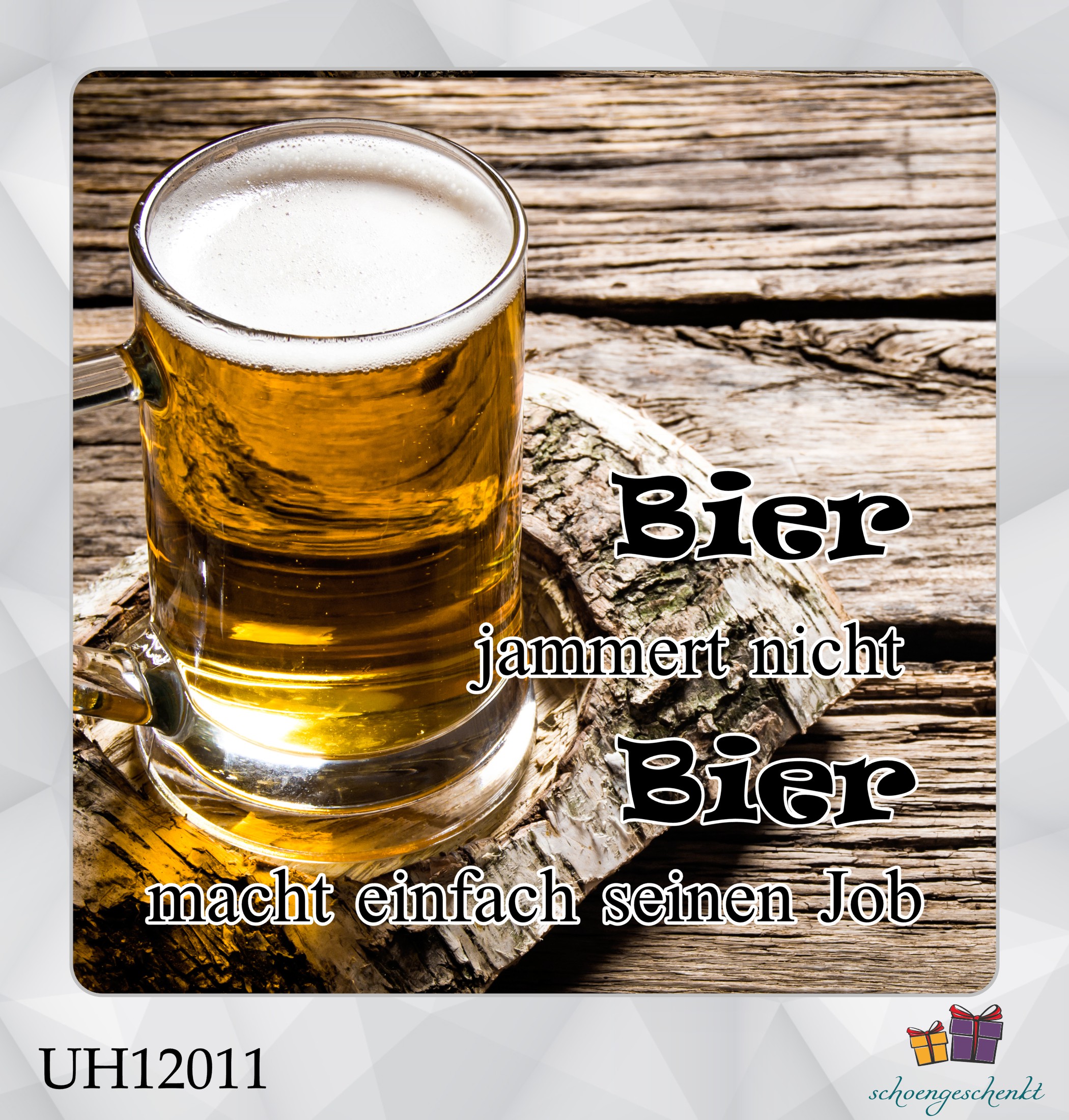 Bier jammert nicht. Bier macht einfach seinen Job. 🍺 Untersetzer Bier