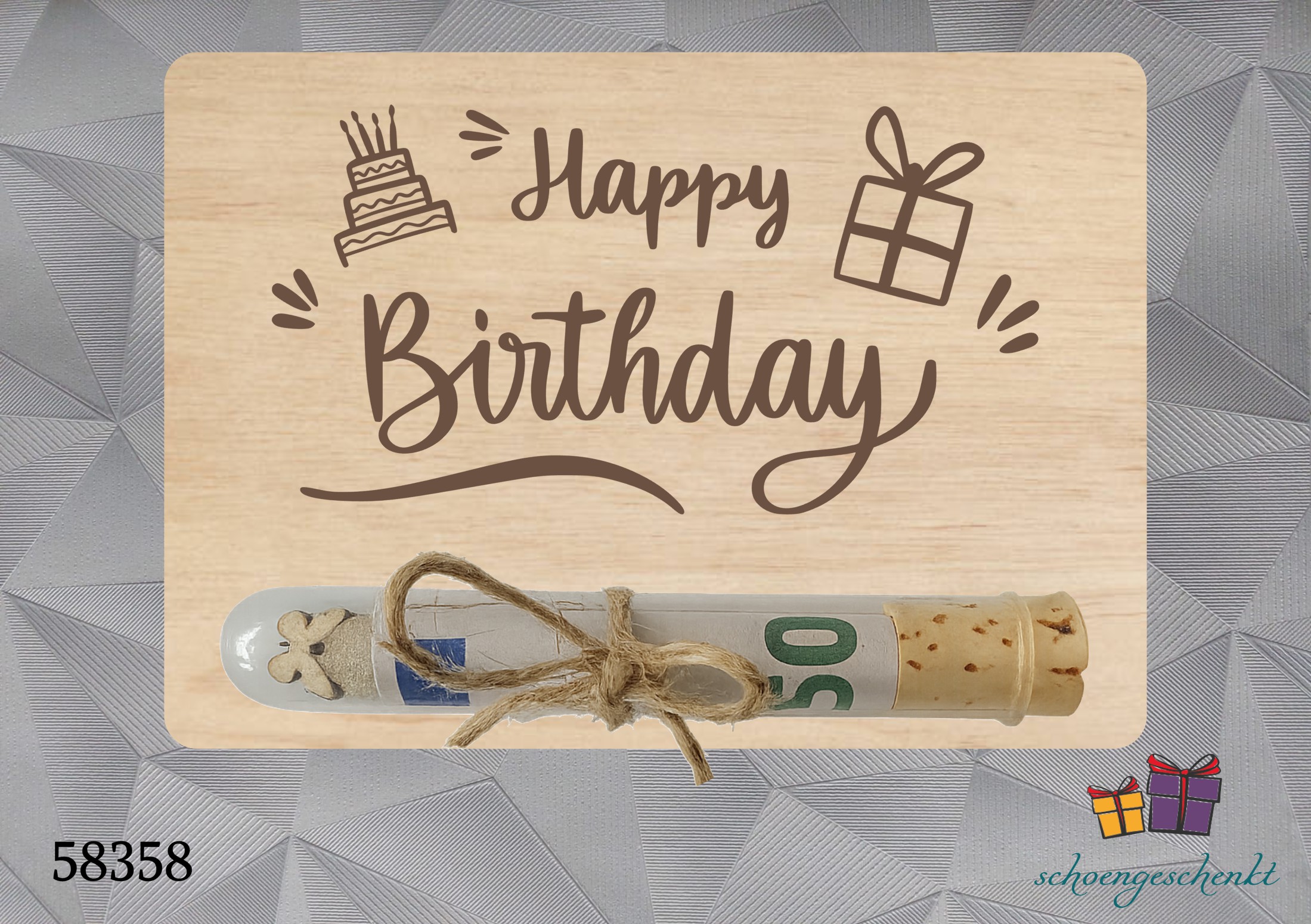  Happy Birthday 🎁 Geldgeschenkkarte 