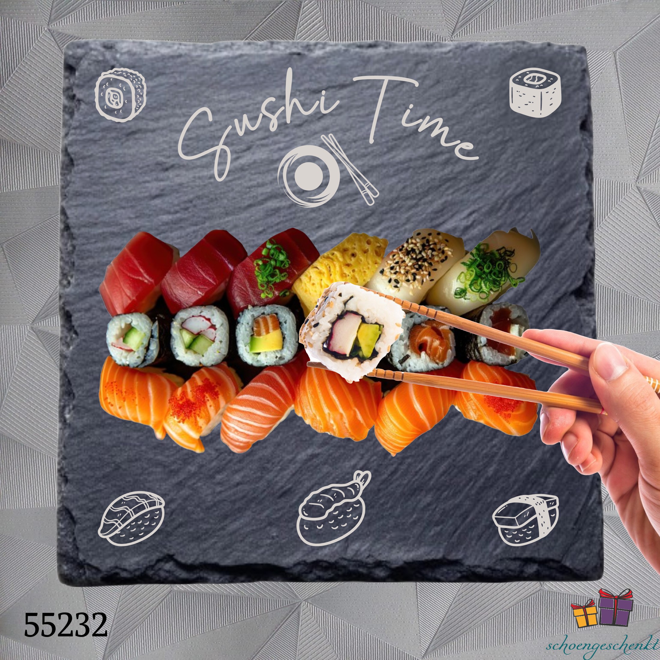 Schieferplatte „Sushi Time“ 🍱