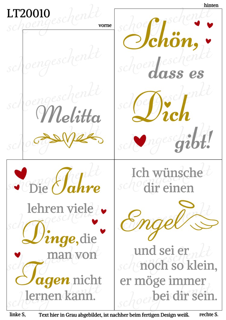 Ich wünsche dir einen Engel – und sei er noch so klein, er möge immer bei dir sein. ❤️ Laterne Zitate