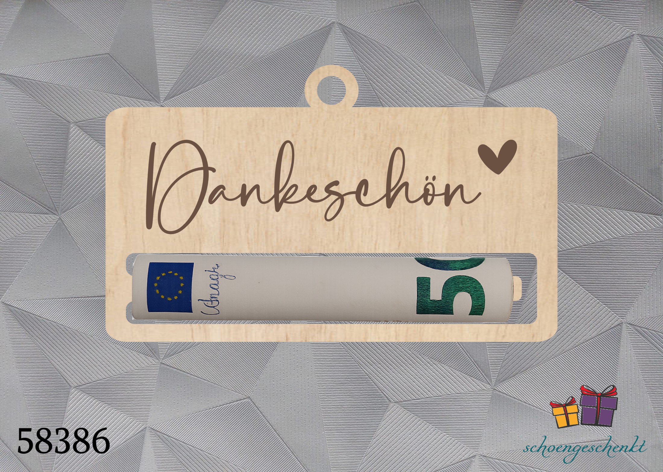 Dankeschön ❤️ Geldgeschenk Klammer