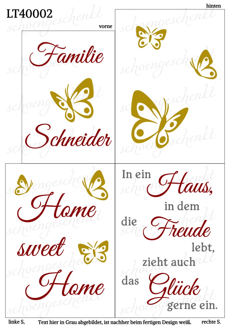 In ein Haus, in dem die Freude lebt, zieht auch das Glück gerne ein. ❤️ Laterne Familie & Home